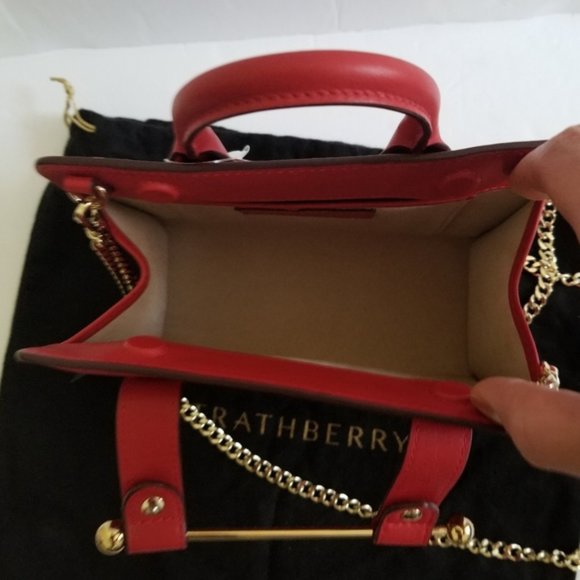 Strathberry Nano Ruby Tote Leather Bag - Picture 7 of 12